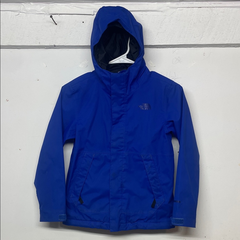 North Face Kids Blue Rain Jacket Small 7/8 $15